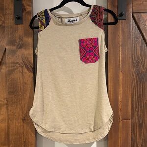Meghan LA embroidered Tank Top